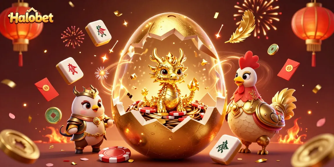 Menangkan hadiah Halobet dengan ilustrasi naga emas di kasino yang meriah!