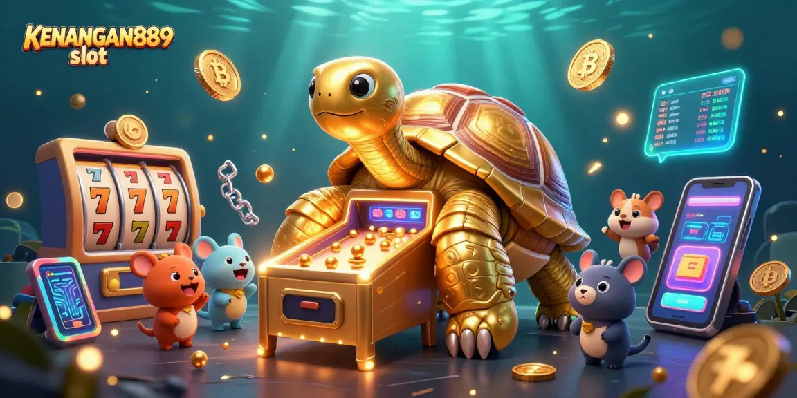 Win big with KENANGAN889 slot in an exciting, colorful gaming scene featuring dynamic slot elements.