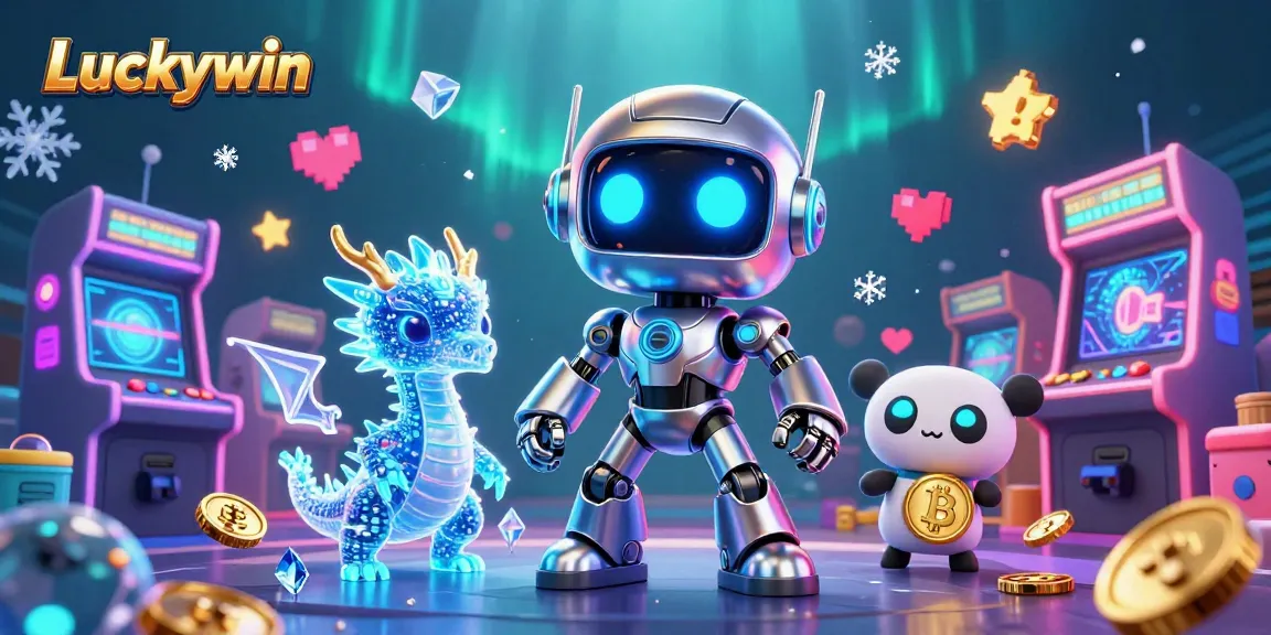 Experience the thrill of Luckywin at a vibrant 3D casino adventure filled with games and excitement.
