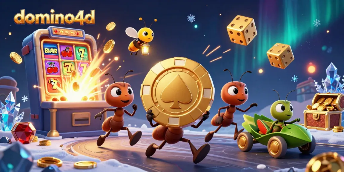 Menangkan jackpot besar di domino4d dengan simbol slot yang berkilauan dan karakter yang dinamis.