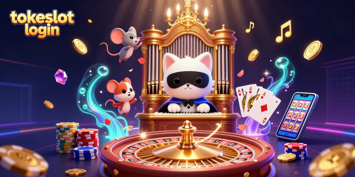 Experience the excitement of tokeslot login with dynamic casino elements and vibrant characters.