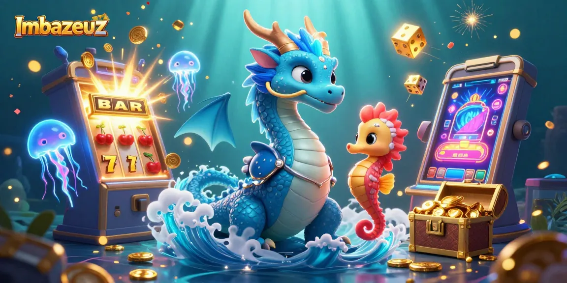Bermain slot dengan Imbazeuz saat menjelajahi dunia bawah laut dengan naga dan jeli neon