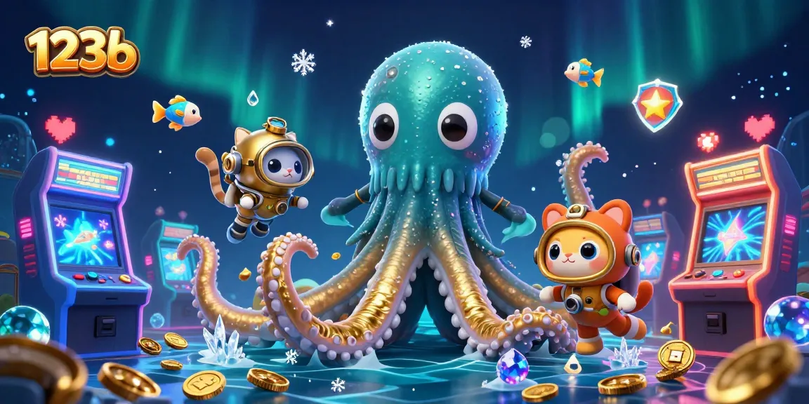 Experience thrilling wins with 123b's mesmerizing kraken and vintage diving cat in an enchanting gaming universe.
