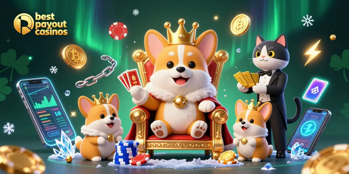 Experience the excitement of best payout casinos with vibrant 3D cartoon characters amidst vibrant gambling elements.