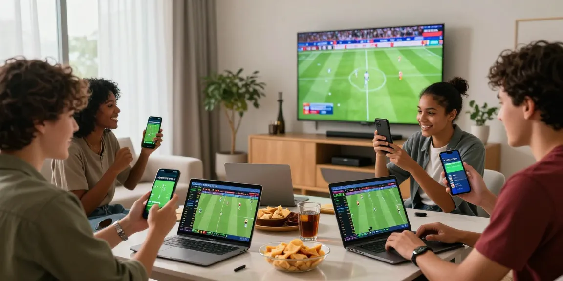 Exciting TEMPOTOTO sports betting view with friends enjoying the 2026 World Cup.