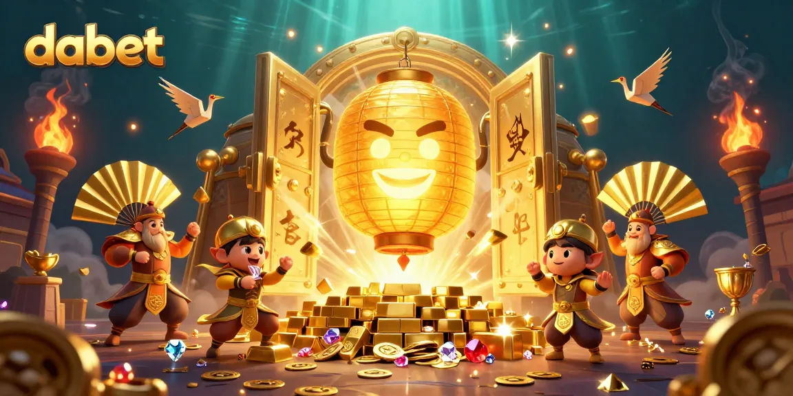 Immerse in dabet's vibrant carnival as golden spirits celebrate gaming riches.