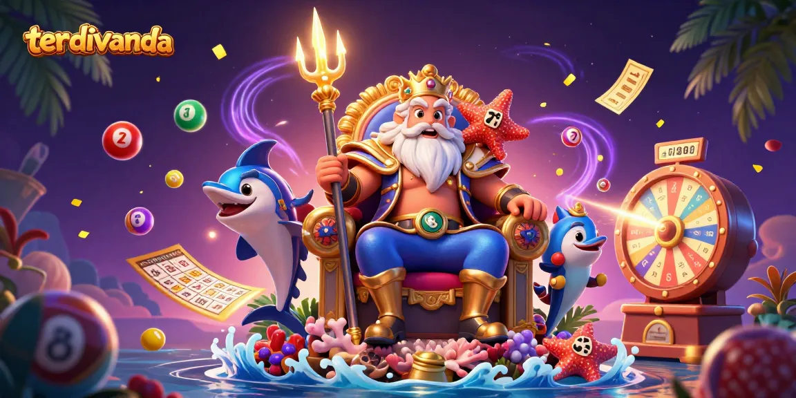 Experience terdivanda's dynamic lottery world with Neptune and vibrant game elements.