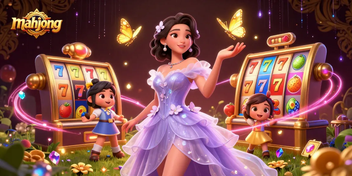 Spin the mesmerizing mahjong slot reels to explore winning opportunities in this vibrant 3D scene.