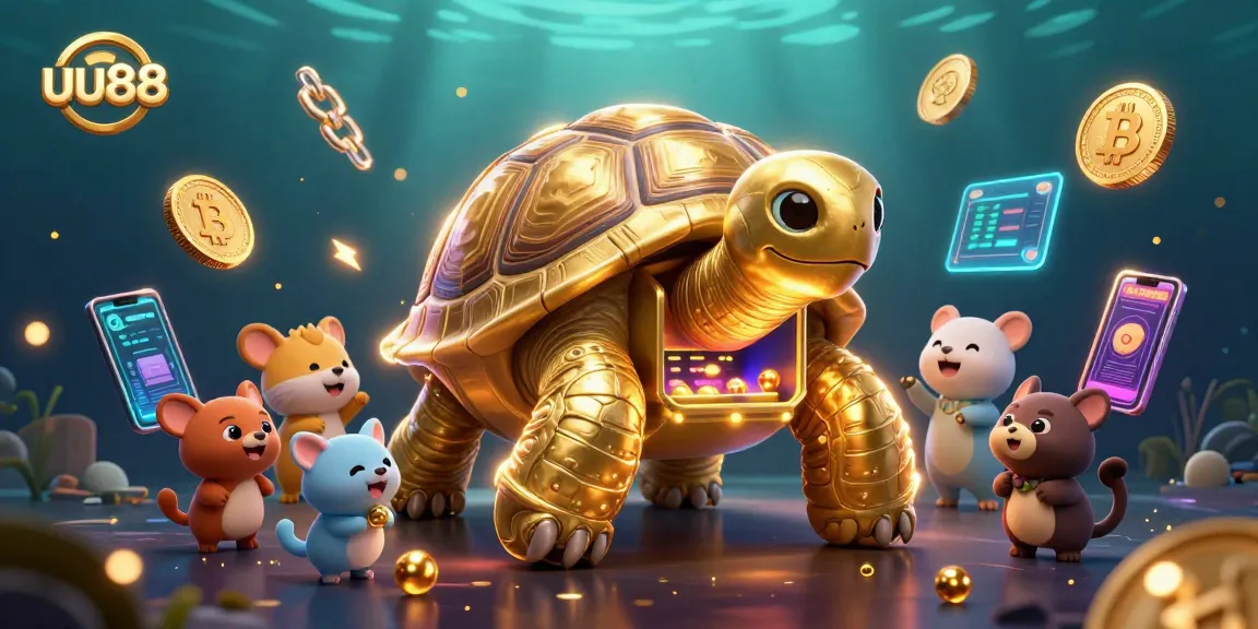 Experience the vibrant world of uu88 with a lively 3D casino scene featuring exciting gaming elements.