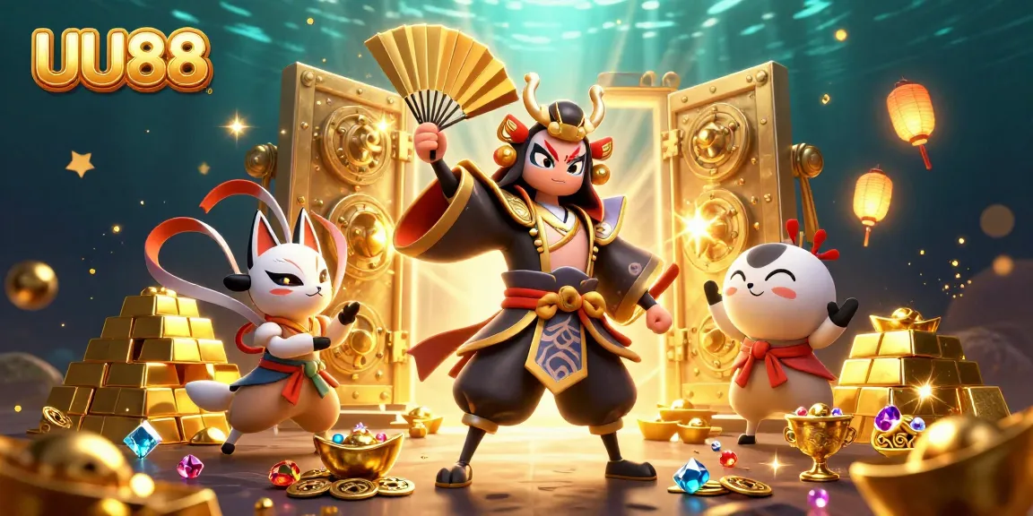 Experience thrilling gaming action at UU88 with vibrant symbols and rich treasures.