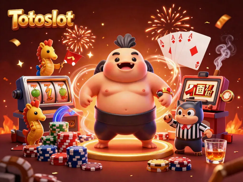 Menghadirkan kemeriahan Totoslot, fugu raksasa dalam arena slot berdampingan dengan wasit ikan lele dan kuda laut, siap beraksi.