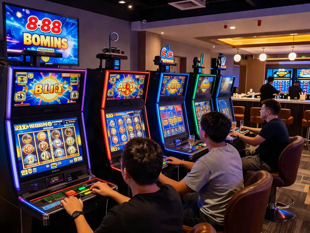 Exciting slot88 online gaming environment with players celebrating wins and dynamic visuals.