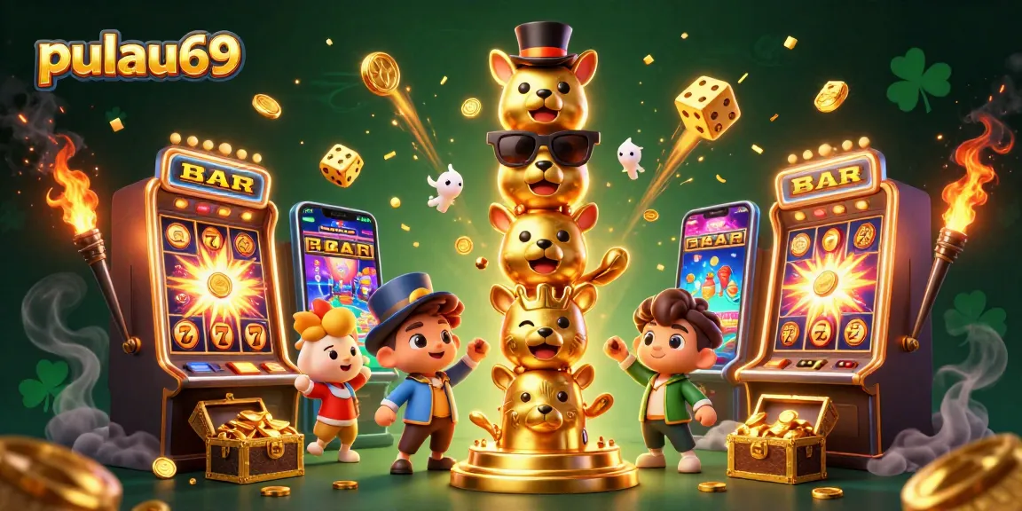 Play exciting games at pulau69 with vibrant animations and thrilling casino symbols