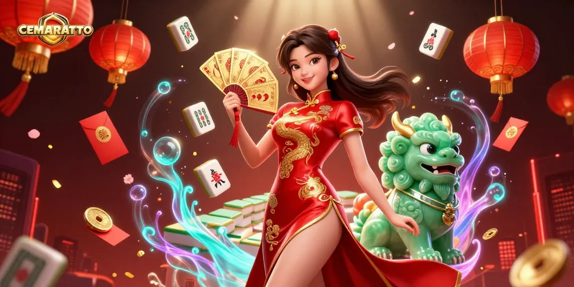 Engage with CEMARATOTO through an exquisite casino scene showcasing vibrant gaming elements.