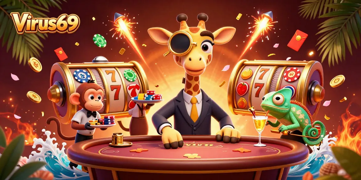 Experience thrilling gameplay at Virus69 with our high-roller giraffe and lucky gaming elements.