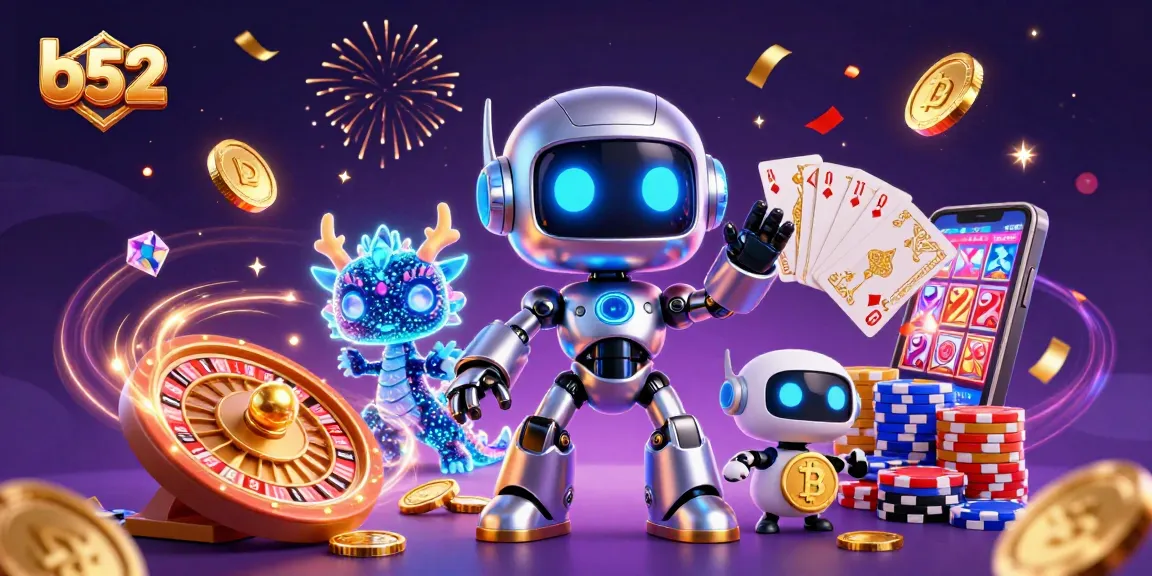 Experience thrilling gameplay at b52 with neon characters and dynamic casino elements!
