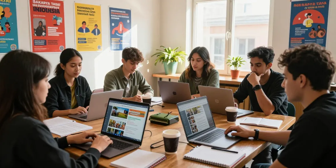 Sakarya Taraf Indonesia, Leci123, tim kreatif dengan laptop dan catatan berita lokal