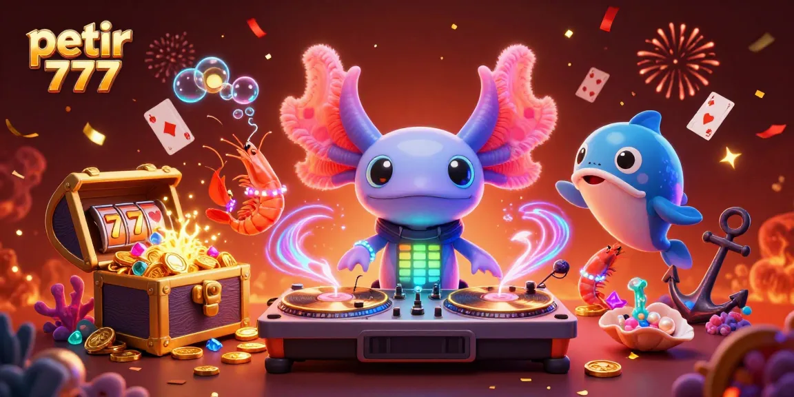 Experience the excitement of petir 777 with dynamic underwater casino gameplay featuring colorful characters and vibrant elements.