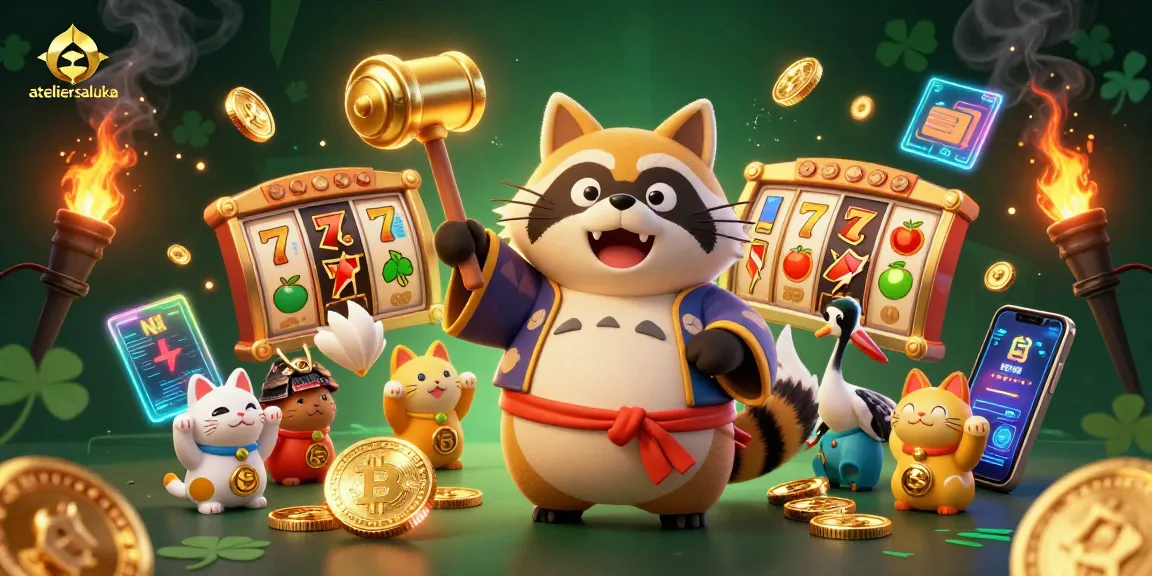 Engage with luck and fortunes at ateliersaluka featuring cheerful characters and vibrant casino elements.