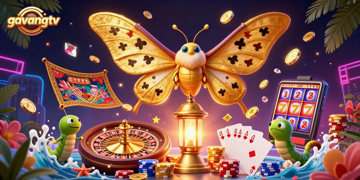 Spin and win with gavangtv in a vibrant 3D casino scene full of excitement.