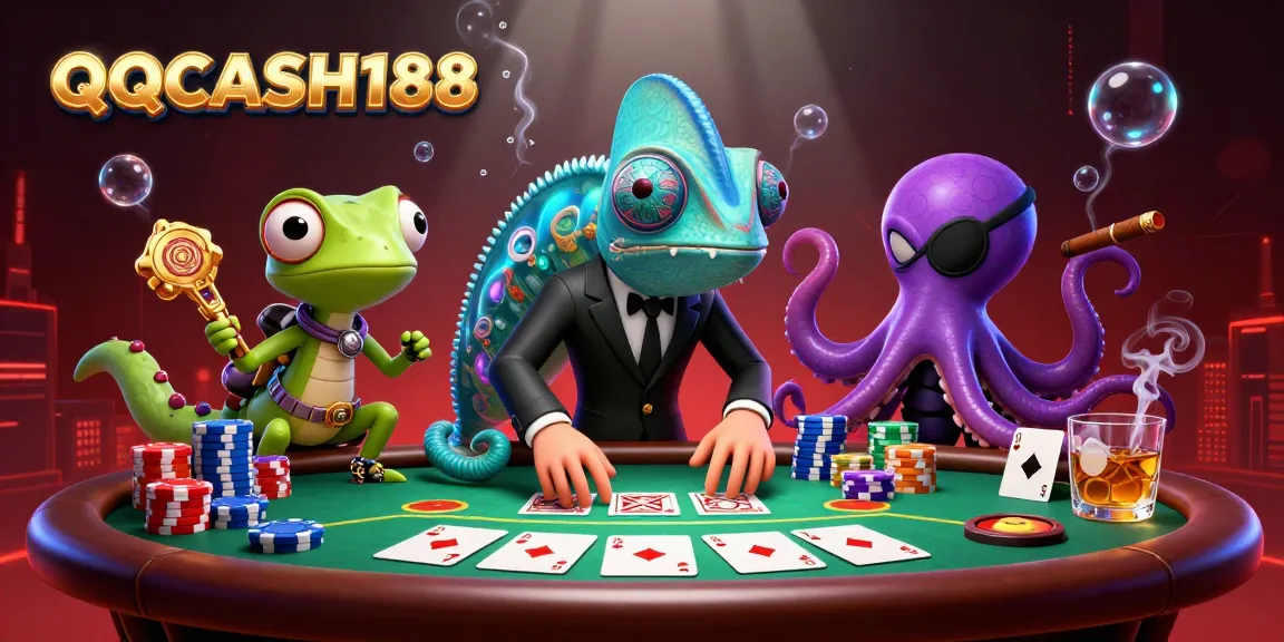 Experience thrilling poker action with QQCASH188 in a dynamic, vibrant casino scene.