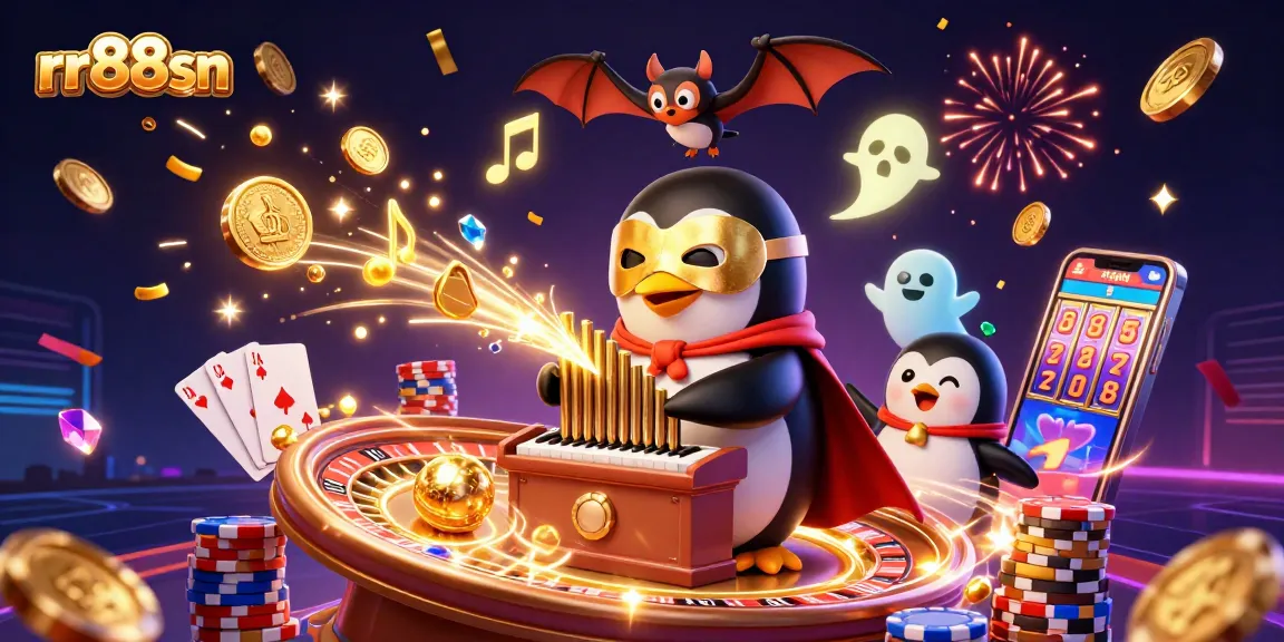 Experience thrilling wins at rr88sn with a vibrant casino scene featuring dynamic characters and casino elements.
