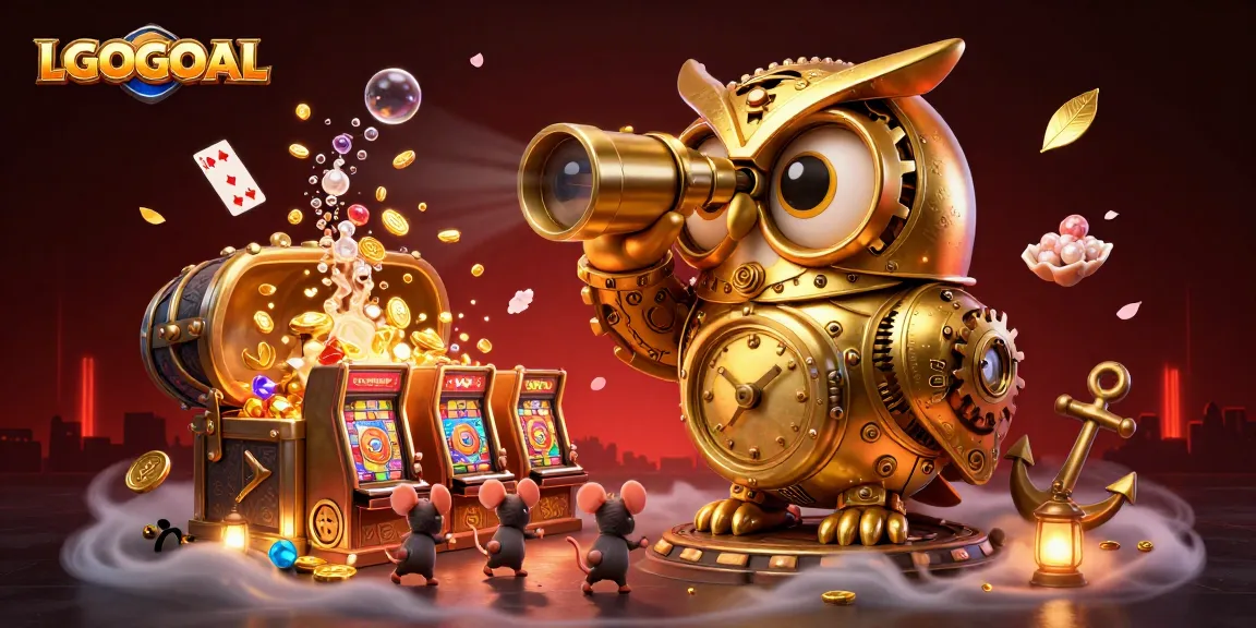 Engage with LGOGOAL's immersive gaming experience featuring rich casino visuals and vibrant character dynamics.