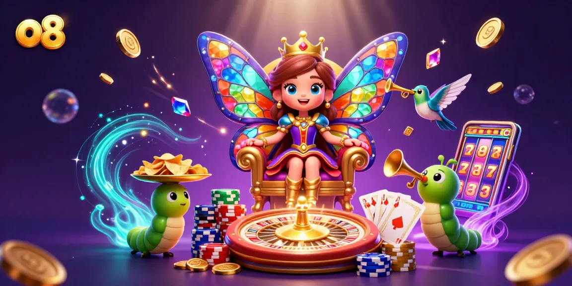 Experience the excitement of the casino world with o8's vibrant gaming scene, featuring unique characters and dynamic betting elements.